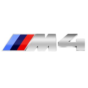 Emblema adhesivo M4 para maletero cromado compatible con BMW