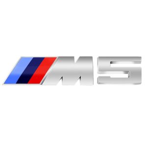Emblema adhesivo M5 para maletero cromado compatible con BMW
