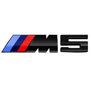 Emblema adhesivo M5 para maletero negro brillo compatible con BMW