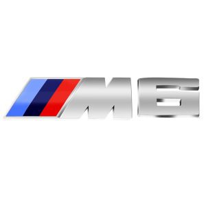 Emblema adhesivo M6 para maletero cromado compatible con BMW
