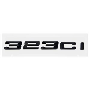 Emblema adhesivo 323Ci para maletero negro brillo compatible con BMW