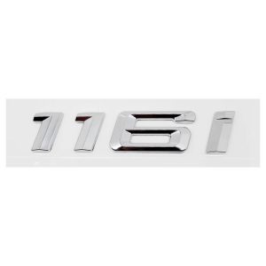 Emblema adhesivo 116i para maletero cromado compatible con BMW