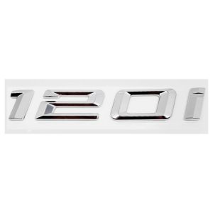 Emblema adhesivo 120i para maletero cromado compatible con BMW