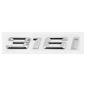 Emblema adhesivo 316i para maletero cromado compatible con BMW