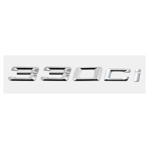 Emblema adhesivo 330Ci para maletero cromado compatible con BMW