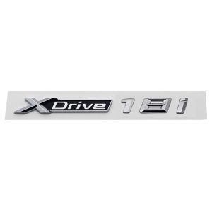 Emblema adhesivo XDrive 18i cromado para lateral o maletero compatible con BMW