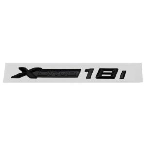 Emblema adhesivo XDrive 18i negro brillo para lateral o maletero compatible con BMW