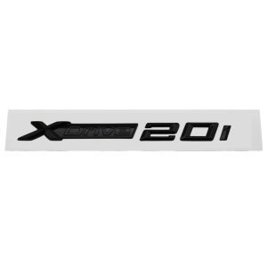 Emblema adhesivo XDrive 20i negro brillo para lateral o maletero compatible con BMW