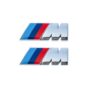 Emblema M Sport para laterales clásico cromado 55x20 mm compatible con BMW