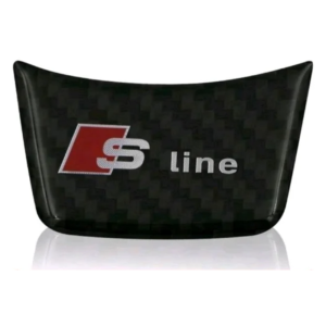 Adhesivo S Line carbono para volante compatible con Audi