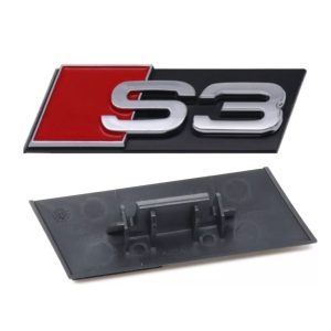 Emblema S3 cromado para parrilla S3 compatible con Audi