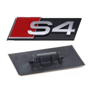 Emblema S4 cromado para parrilla S4 compatible con Audi