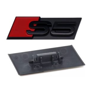 Emblema S5 negro para parrilla S5 compatible con Audi