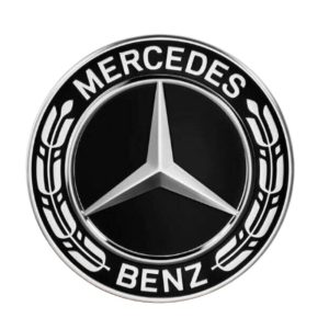 Emblema adhesivo 29 mm logo negro compatible con Mercedes Benz
