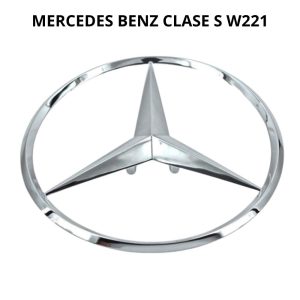 Emblema para maletero cromado compatible con Mercedes Benz Clase S W221