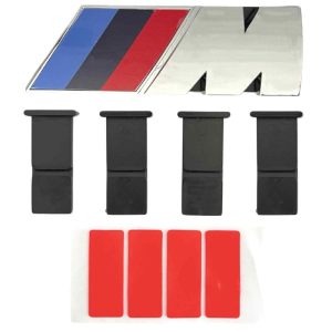 Emblema M Sport adhesivo para parrilla clásico cromado compatible con BMW