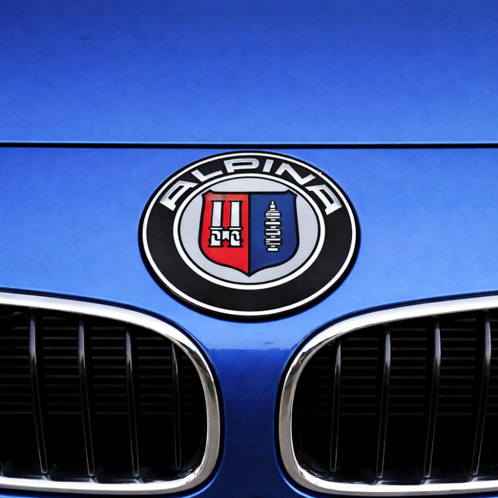 Insignia BMW Alpina de 82 MM para capó o maletero de BMW