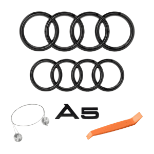 Pack emblemas negro brillo para Audi A5 F5/B9.5 Coupe/Cabrio