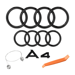 Pack emblemas negro brillo para Audi A4 B8 Avant