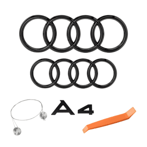 Pack emblemas negro brillo para Audi A4 B9.5
