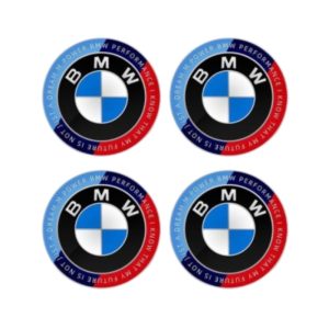 Emblemas adhesivos Performance para centro de llantas compatibles con BMW 70 MM