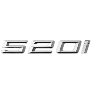 Emblema adhesivo 520i para maletero cromado compatible con BMW