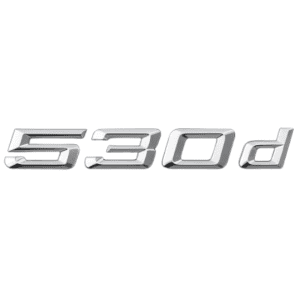 Emblema adhesivo 530d para maletero cromado compatible con BMW