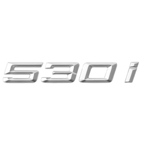 Emblema adhesivo 530i para maletero cromado compatible con BMW