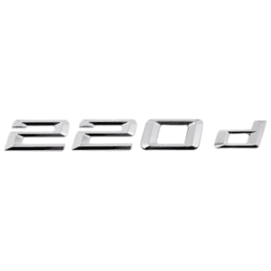 Emblema adhesivo 220d para maletero cromado compatible con BMW
