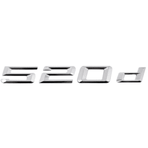 Emblema adhesivo 520d para maletero cromado compatible con BMW