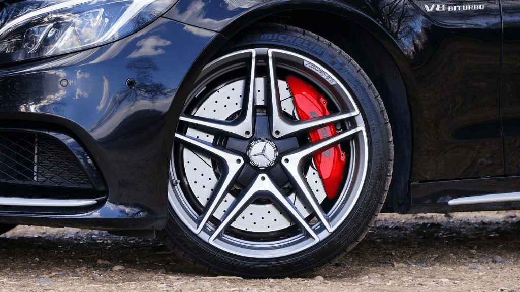 Tapabujes logo emblema para llantas Mercedes