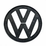 Emblema Volkswagen negro brillo para portón trasero con pestañas compatible con Golf V, EOS, Passat B6