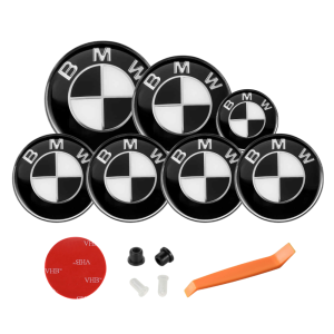 Pack emblemas blanco y negro compatibles con BMW M5 F90