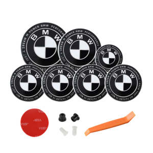 Pack emblemas blanco y negro performance compatibles con BMW M5 F90