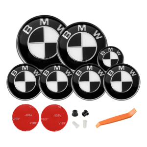 Pack emblemas blanco y negro compatibles con BMW Serie X1 U11