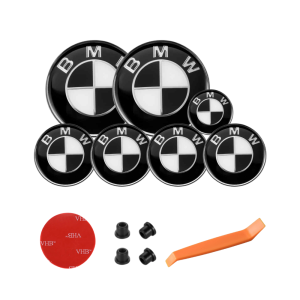 Pack emblemas blanco y negro compatibles con BMW Serie 3 G21 Touring