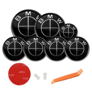 Pack emblemas negros compatibles con BMW Serie 1 F70