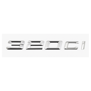 Emblema adhesivo 320Ci para maletero cromado compatible con BMW