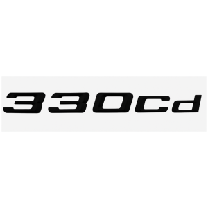 Emblema adhesivo 330Cd para maletero negro brillo compatible con BMW