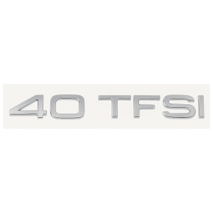 Emblema adhesivo 40 TFSI cromado para maletero compatible con Audi