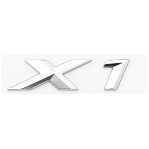 Emblema adhesivo X1 para maletero cromado compatible con BMW