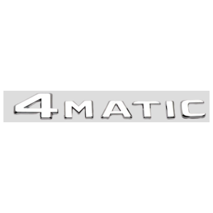 Emblema 4MATIC cromado para maletero compatible con Mercedes Benz (N)