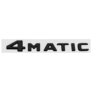 Emblema 4MATIC negro brillo para maletero compatible con Mercedes Benz (N)
