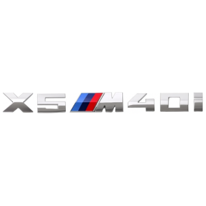 Emblema adhesivo X5 M40i para maletero cromado compatible con BMW