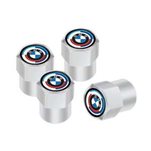 Tapones 50 Aniversario metálicos para válvula grises compatibles con BMW