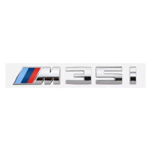 Emblema adhesivo M35i para maletero cromado compatible con BMW