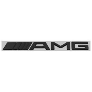 Emblema AMG negro brillo para maletero compatible con Mercedes Benz (C)