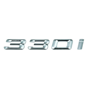 Emblema adhesivo 330i para maletero cromado compatible con BMW