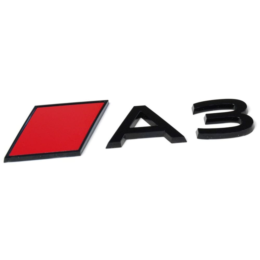 Logo A3 2024, 2025, 2026 para portón trasero de Audi A3 8Y Facelift