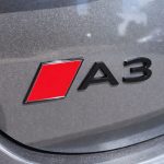 Emblema A3 para Audi A3 8Y Facelift portón trasero negro brillo